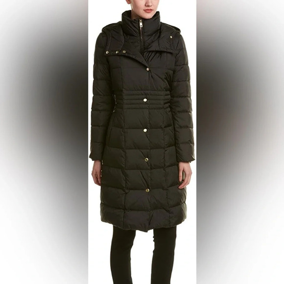 Cole Haan  Bib Insert Down & Feather Fill Coat, size XS - Picture 2 of 11